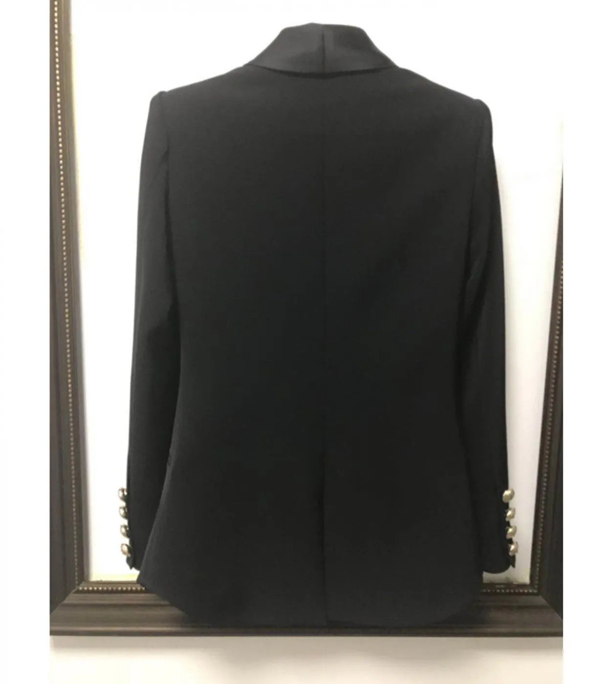 Giacca da donna di design più recente di alta qualità Giacca da donna elegante doppio petto con bottoni a forma di leone