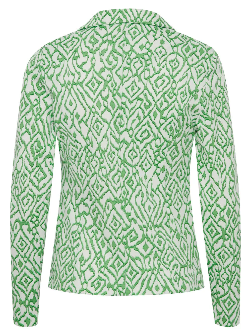 Giacca Donna verde con motivo geometrico