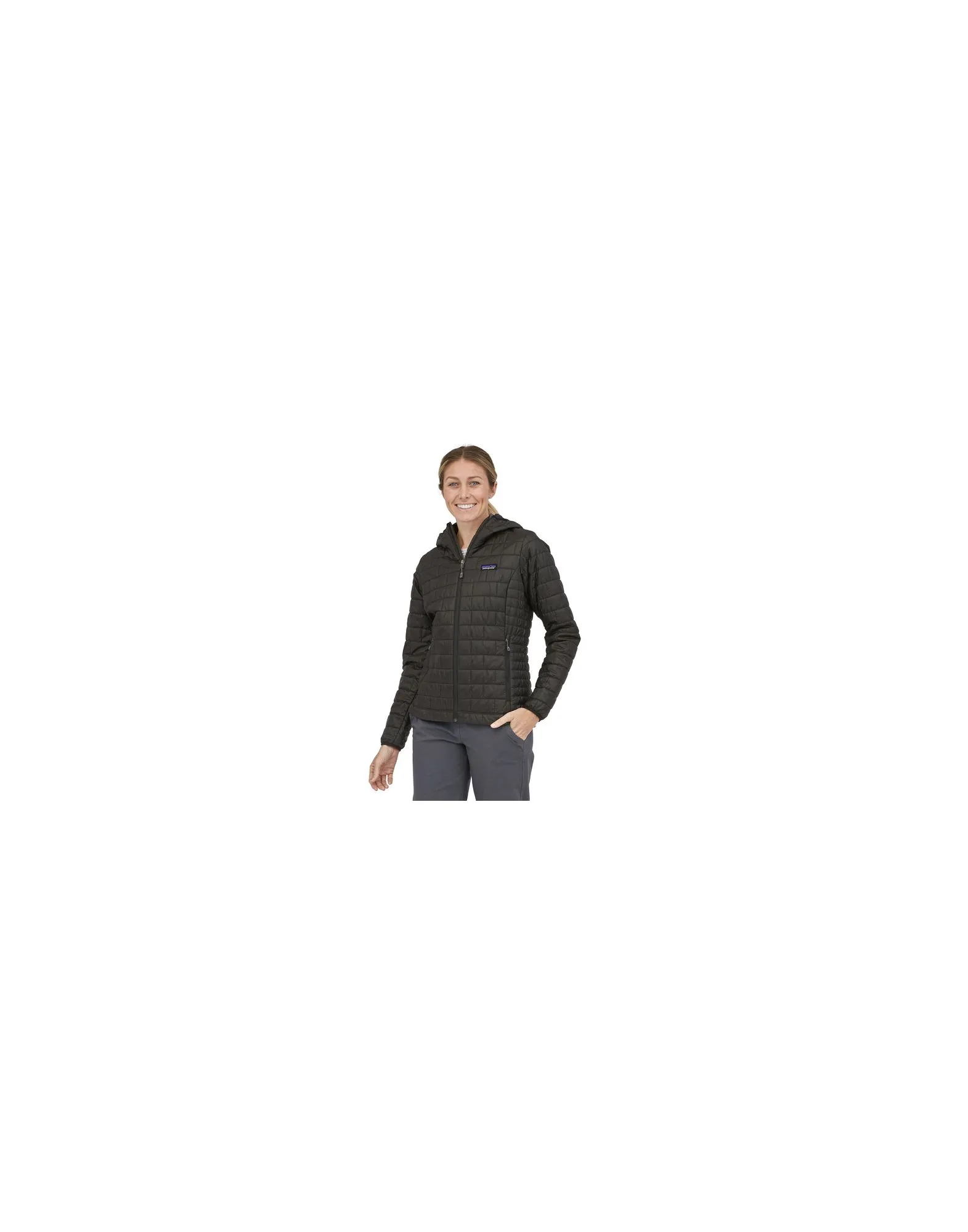 Giacca Nano Puff Hoody Donna Black