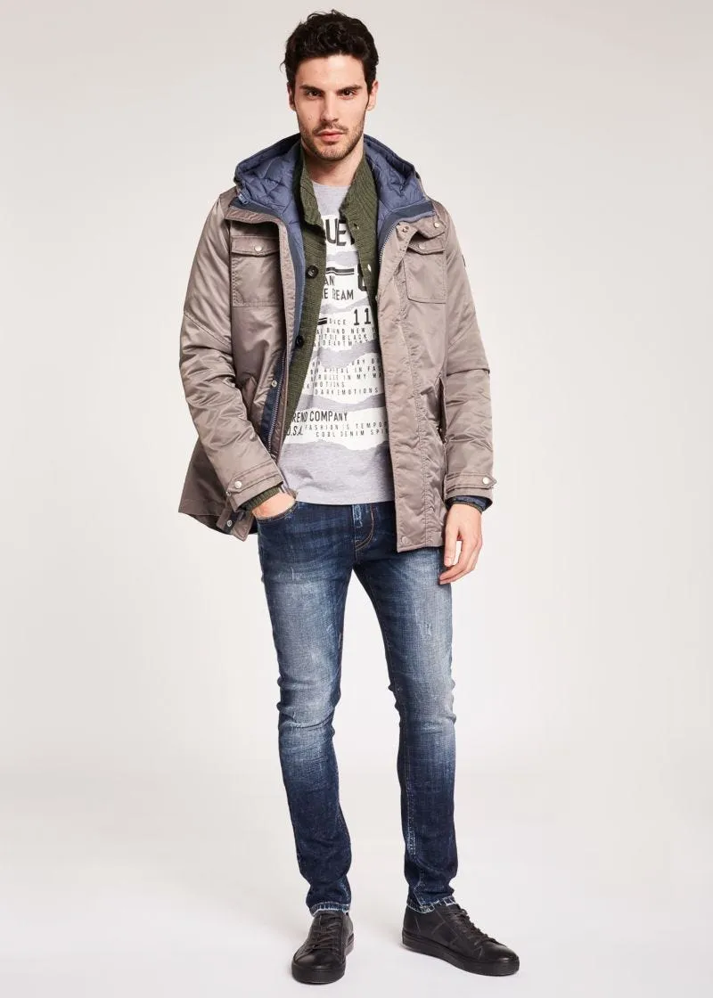 Giaccone in nylon 2 in 1