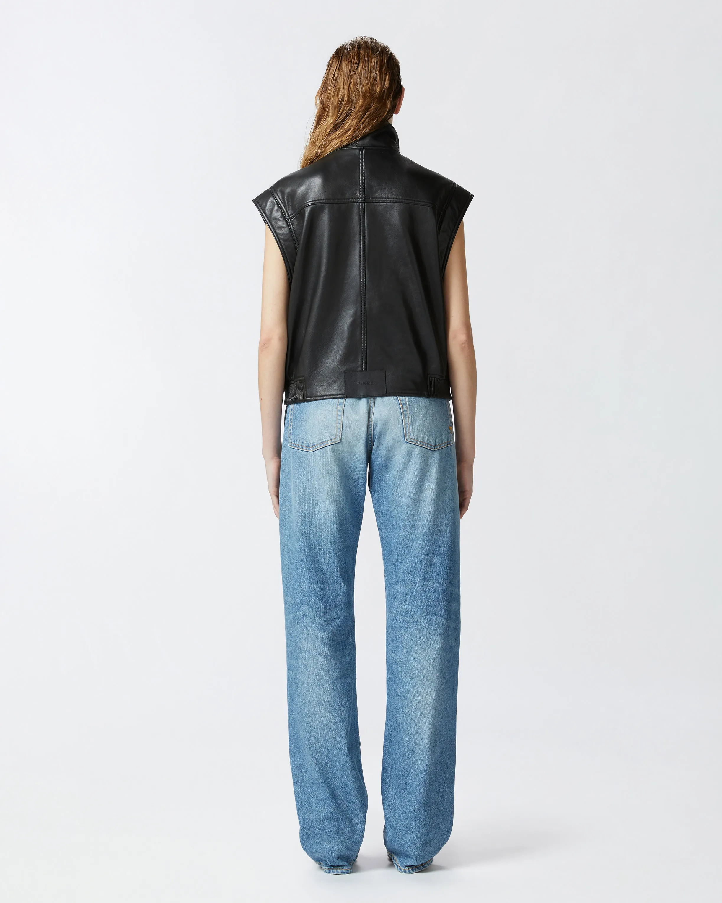  Gilet chiodo in nappa    