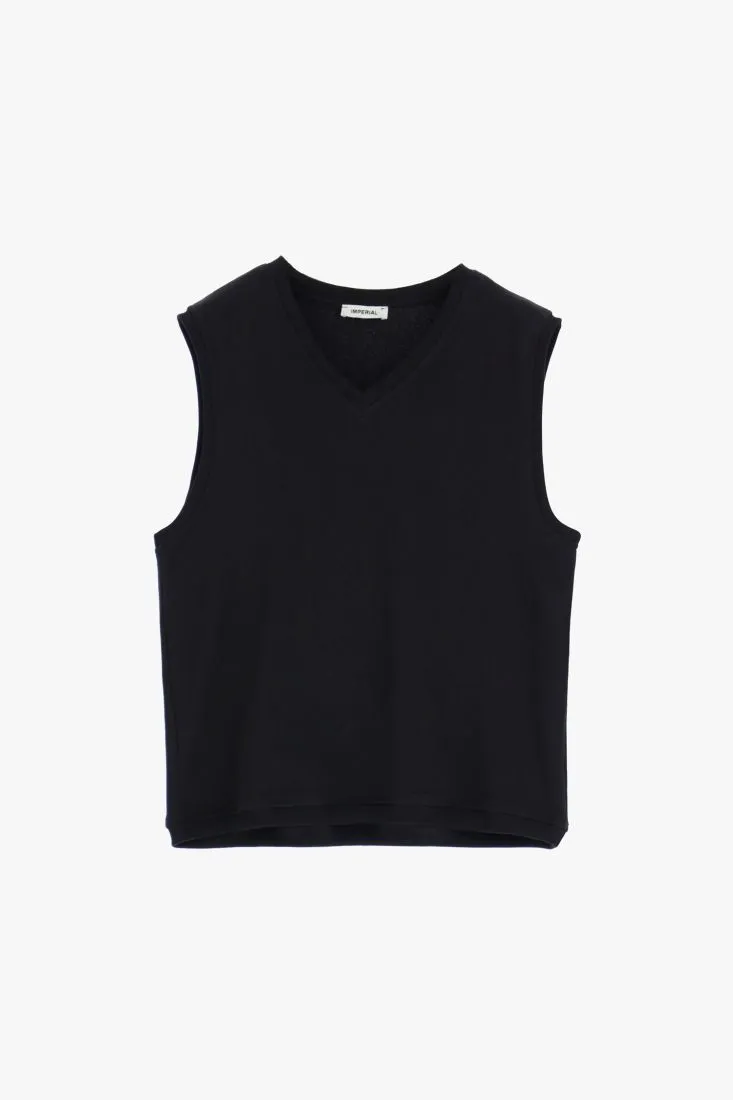 Gilet in puro cotone con scollo a V