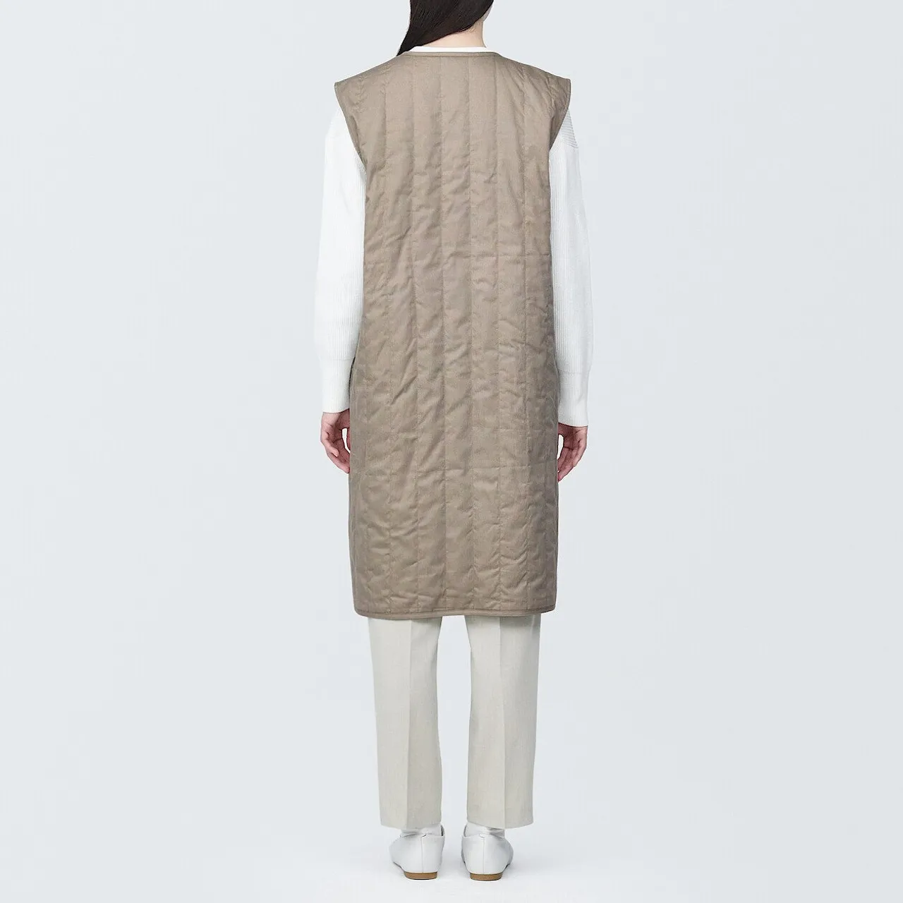 Gilet lungo imbottito Kapok da donna