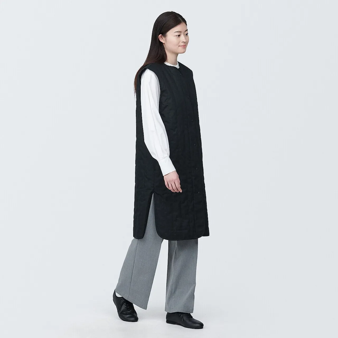 Gilet lungo imbottito Kapok da donna