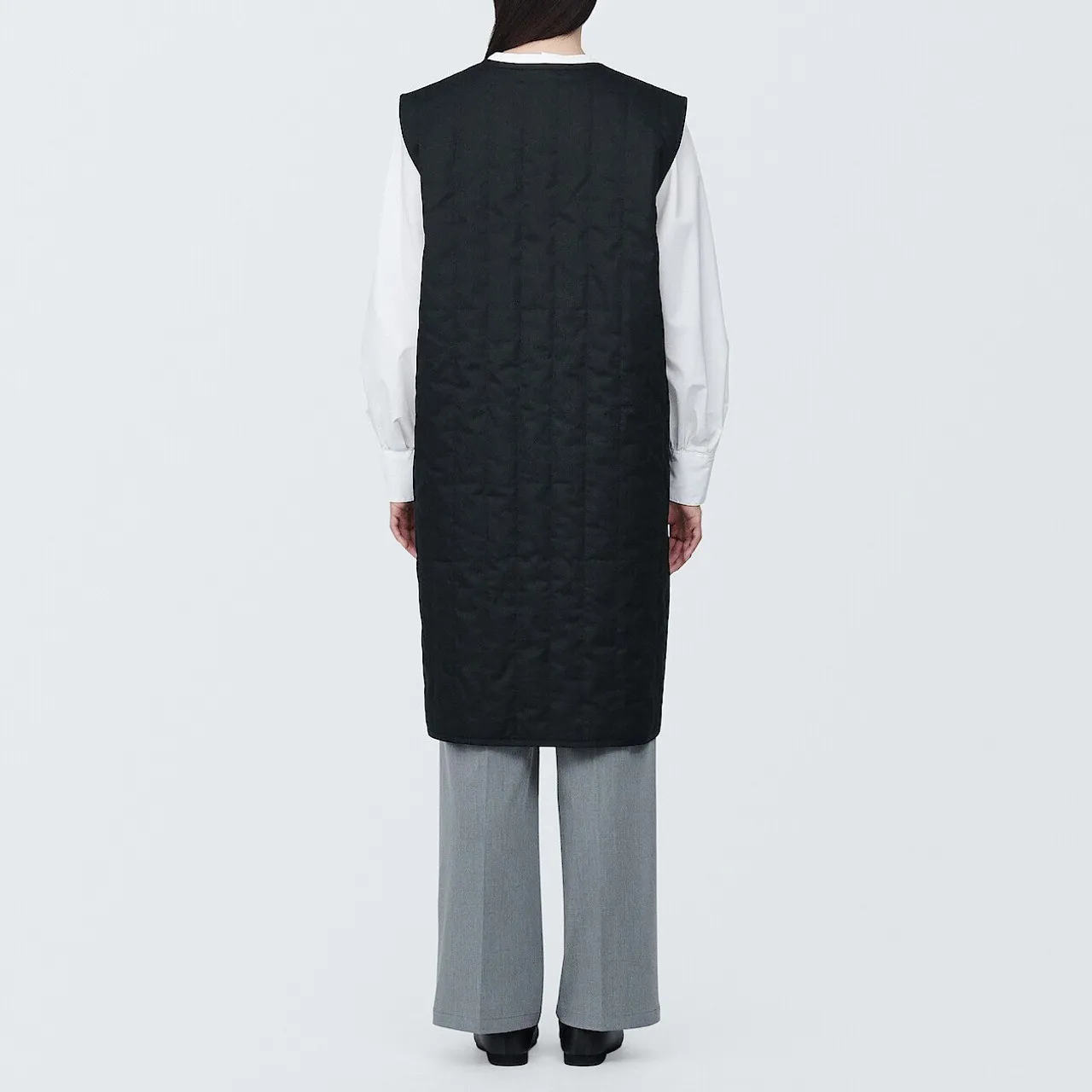 Gilet lungo imbottito Kapok da donna