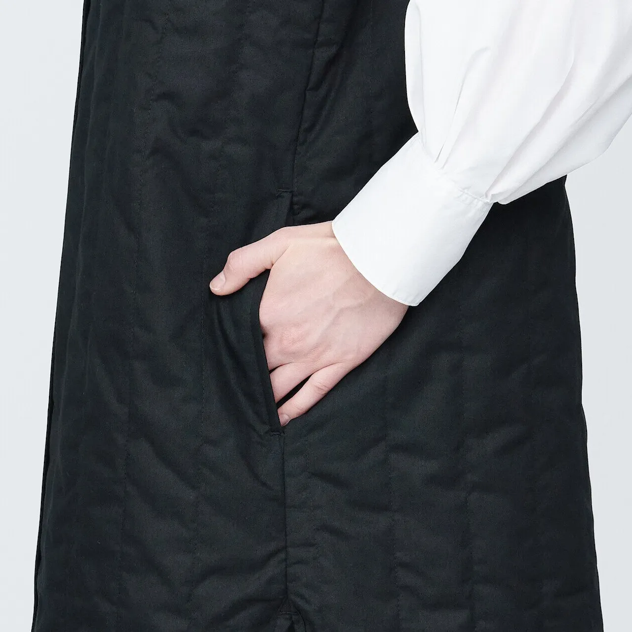 Gilet lungo imbottito Kapok da donna