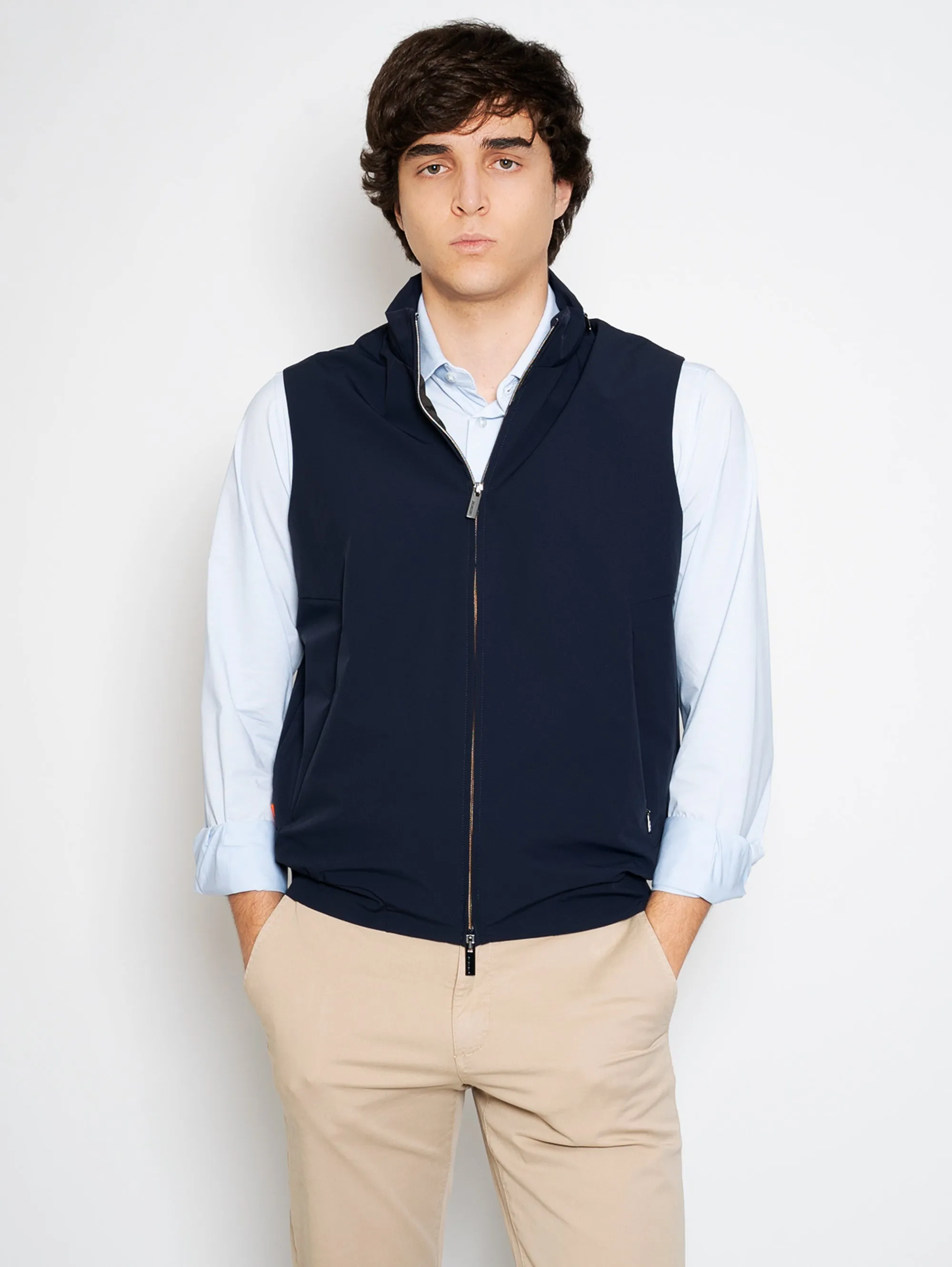 Gilet Slim Fit Blu