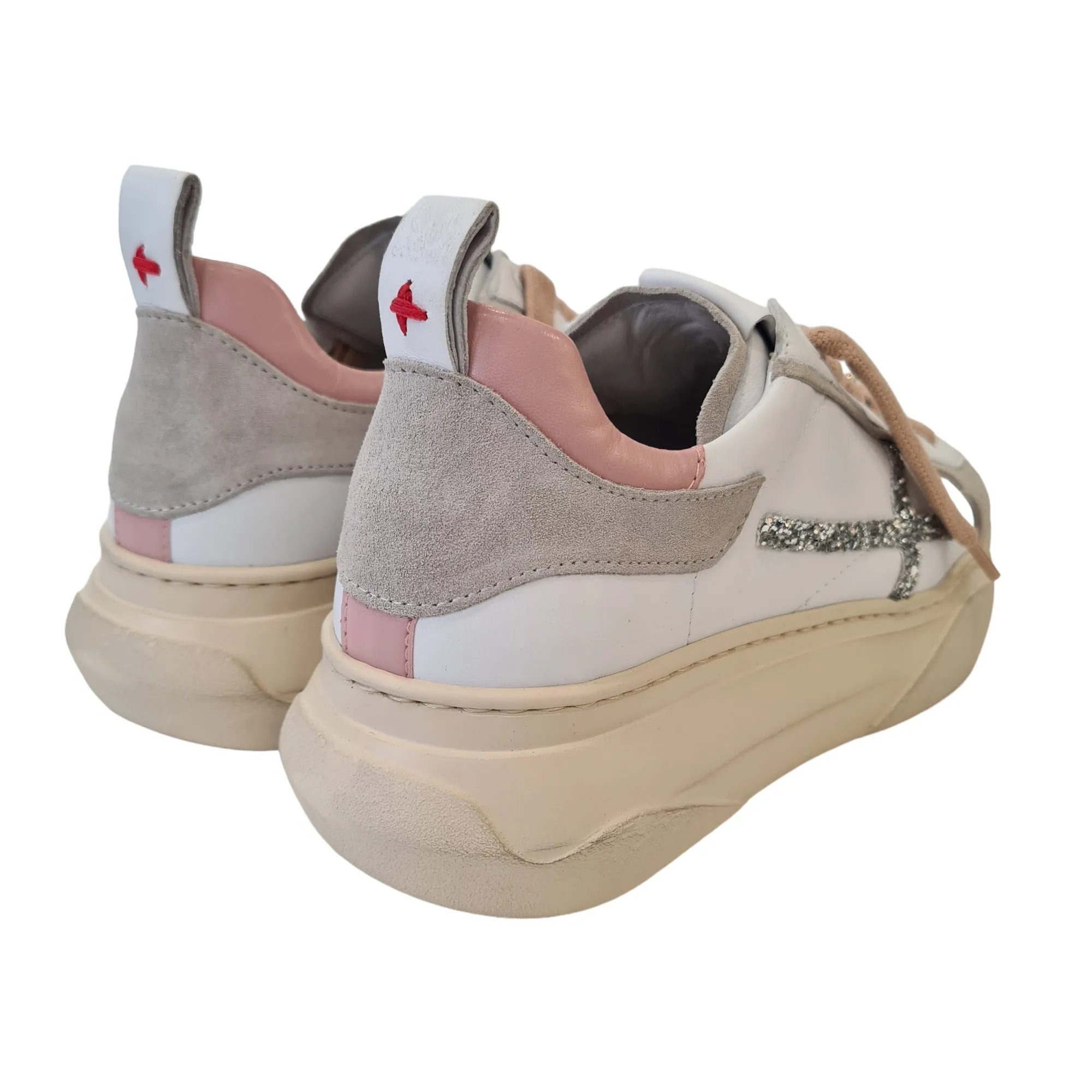 Gio+ Sneakers Bianca-Rosa Donna Rif.16