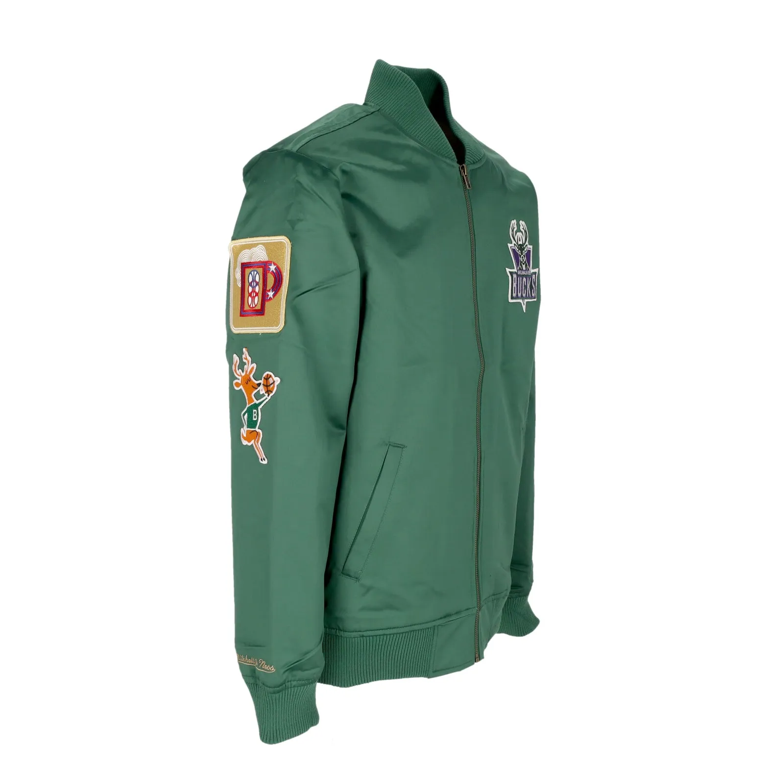 Giubbotto Bomber Uomo Nba Lightweight Satin Bomber Milbuc Original Team Colors