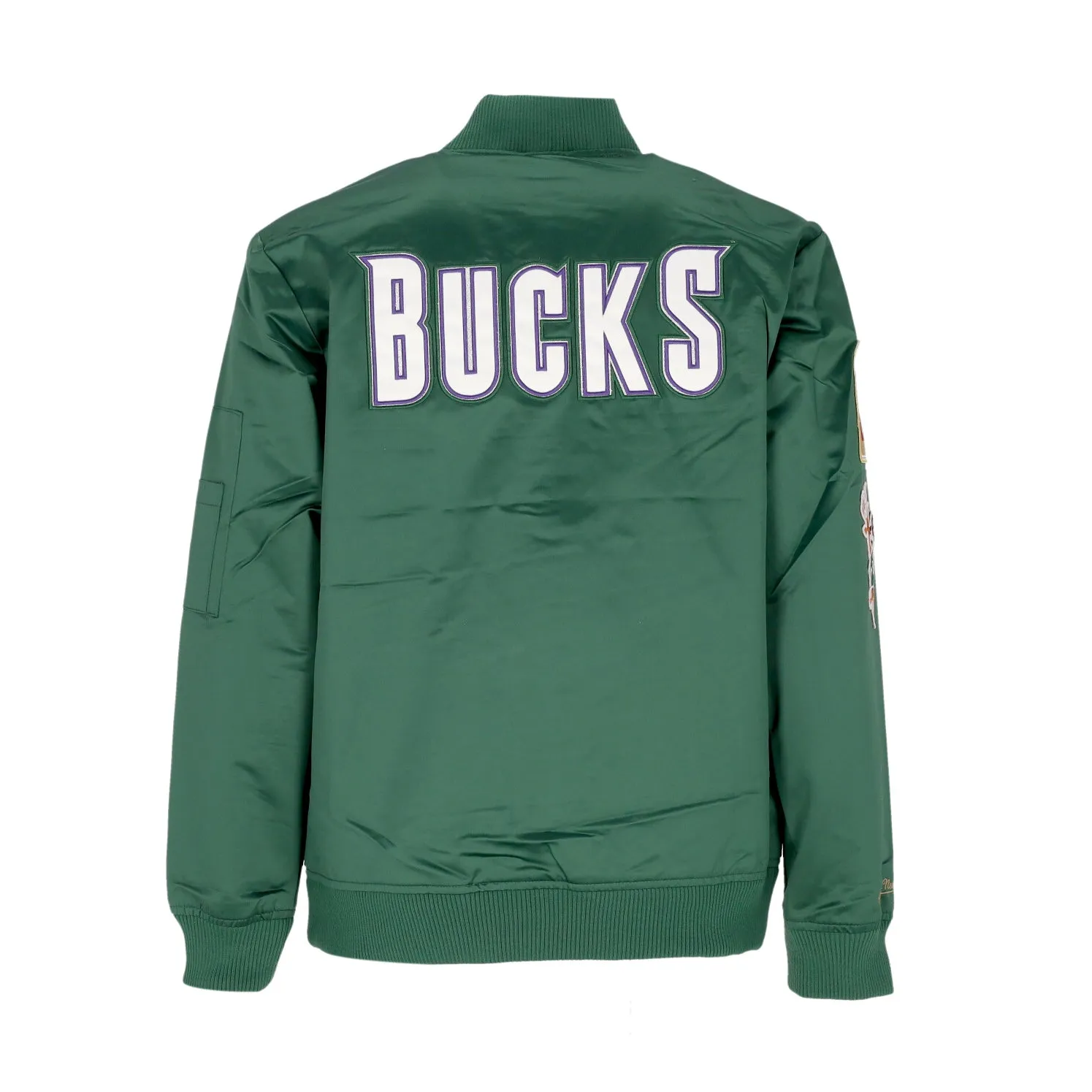 Giubbotto Bomber Uomo Nba Lightweight Satin Bomber Milbuc Original Team Colors