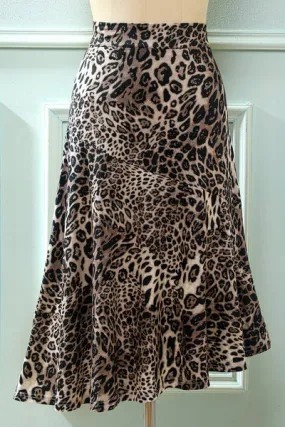 Gonna stampata leopardata