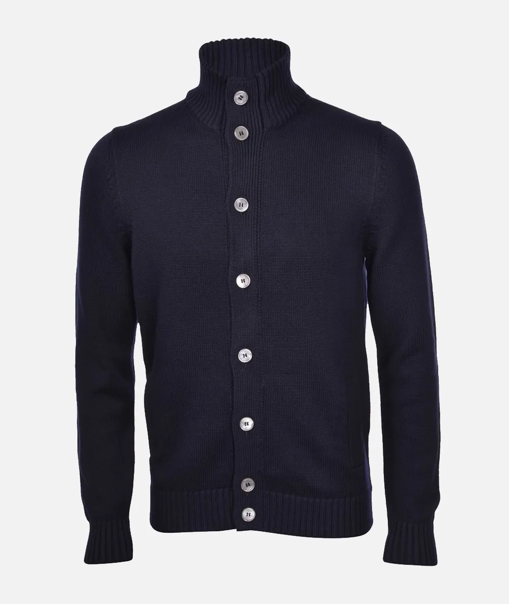 GRAN SASSO--Cardigan Full-Button 3 fili