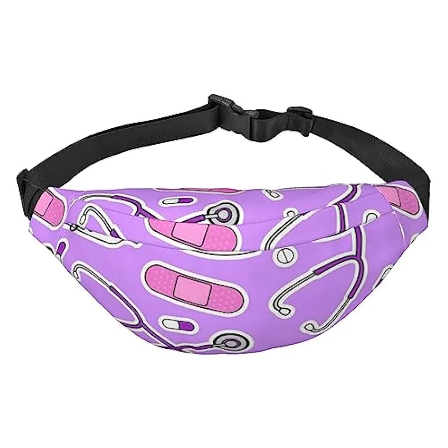 Grande marsupio da infermiera con stampa viola marsupio per ciclismo all’aperto borsa a tracolla da viaggio escursionismo, Buon 