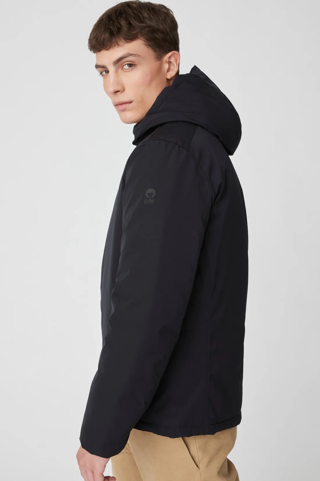 HENRY – Piumino nero e giallo reversibile