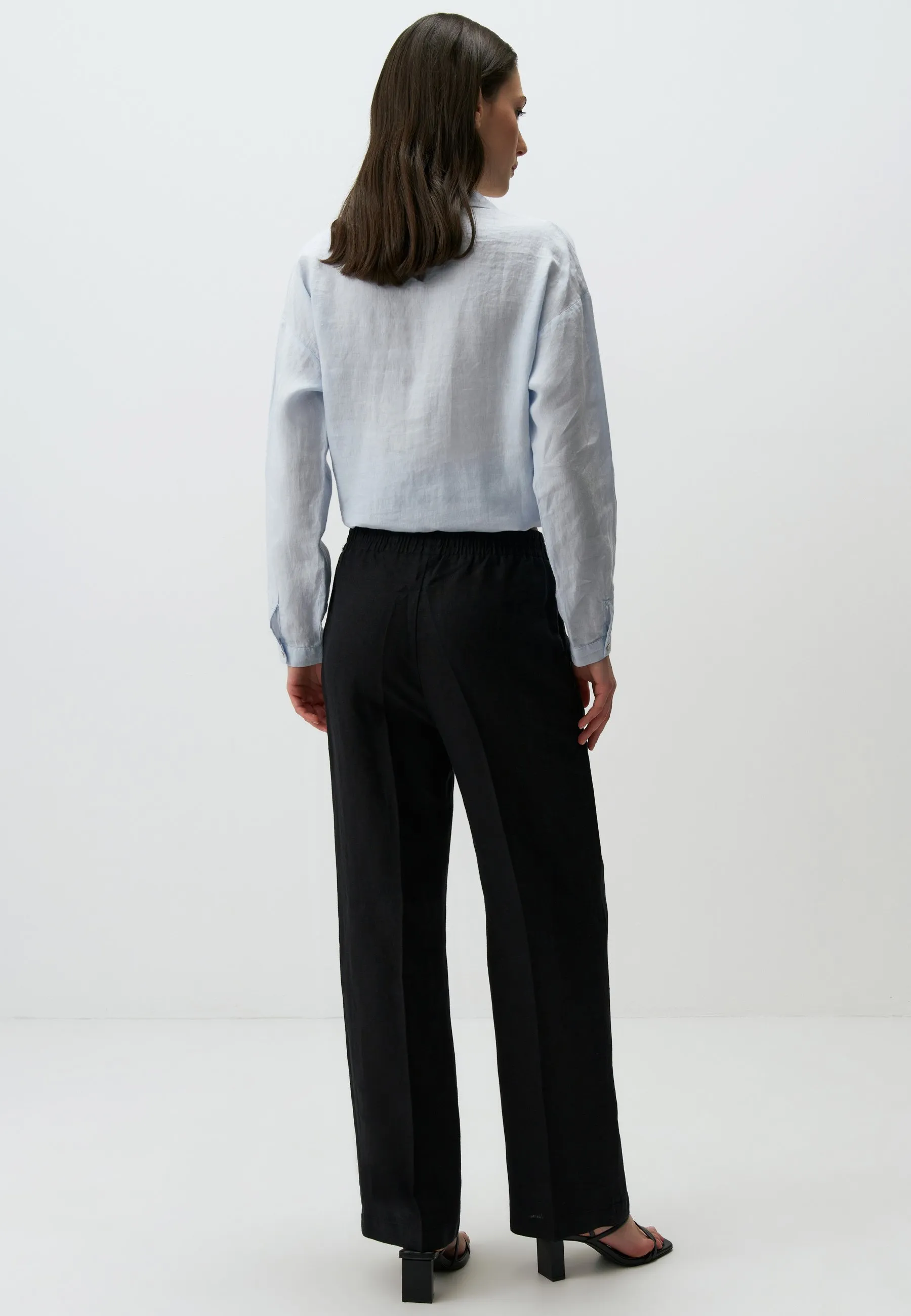 HIGH WAIST WIDE LEG - Pantaloni