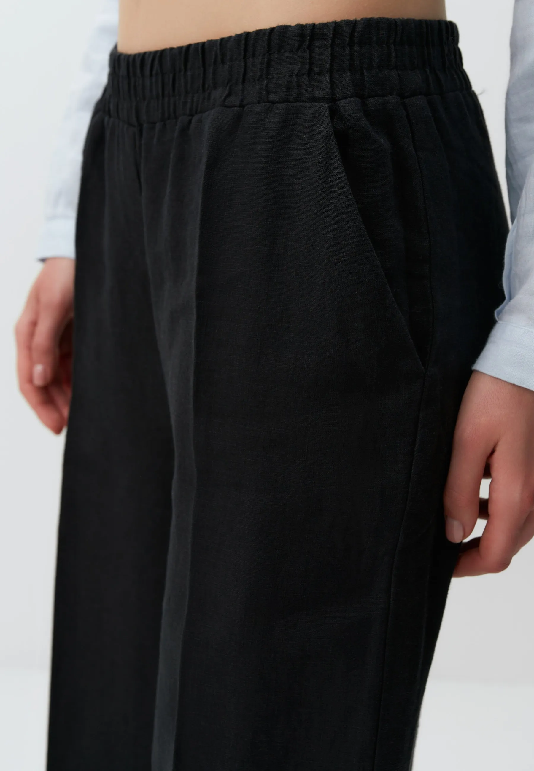 HIGH WAIST WIDE LEG - Pantaloni