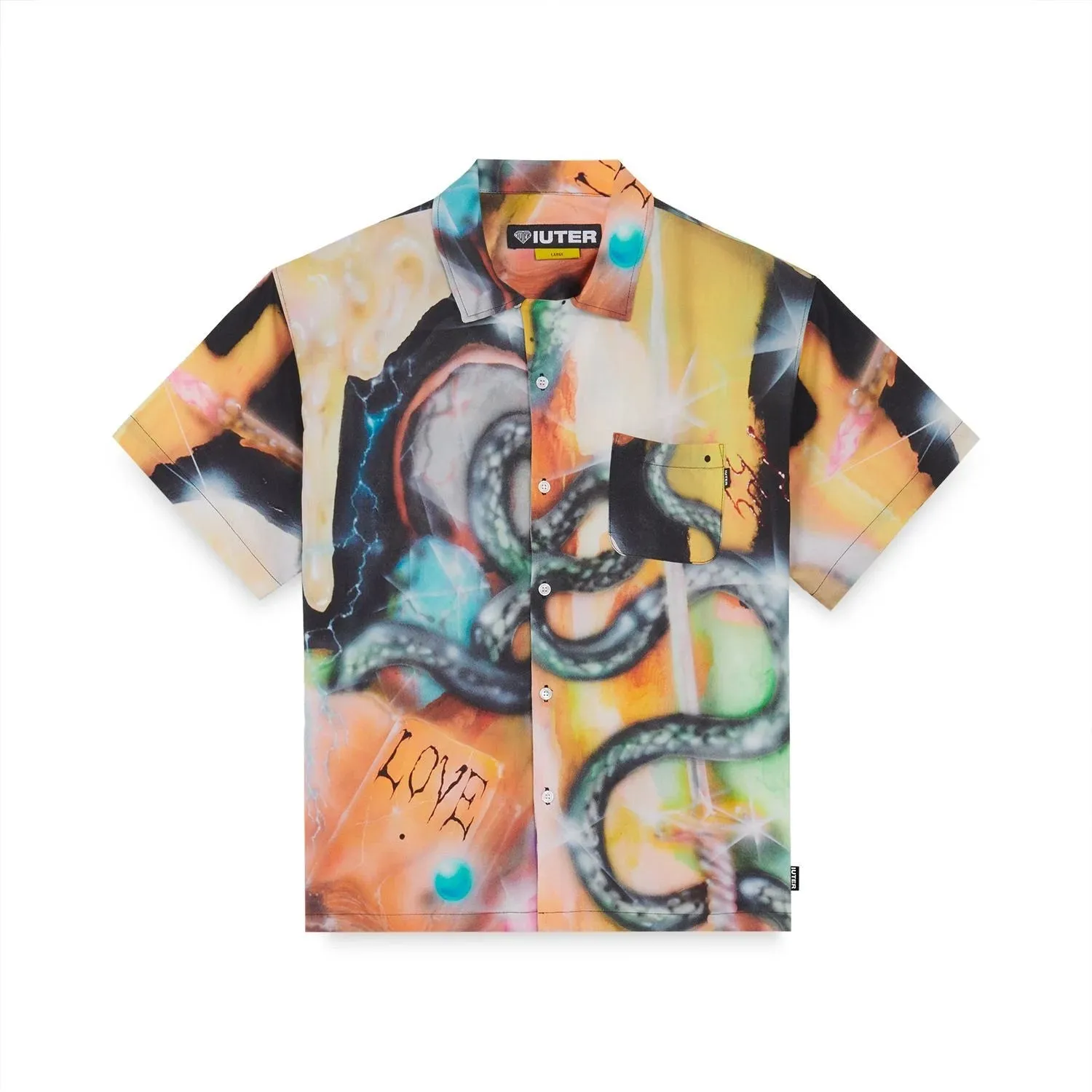 Iuter Camicia Uomo Slime Multicolore