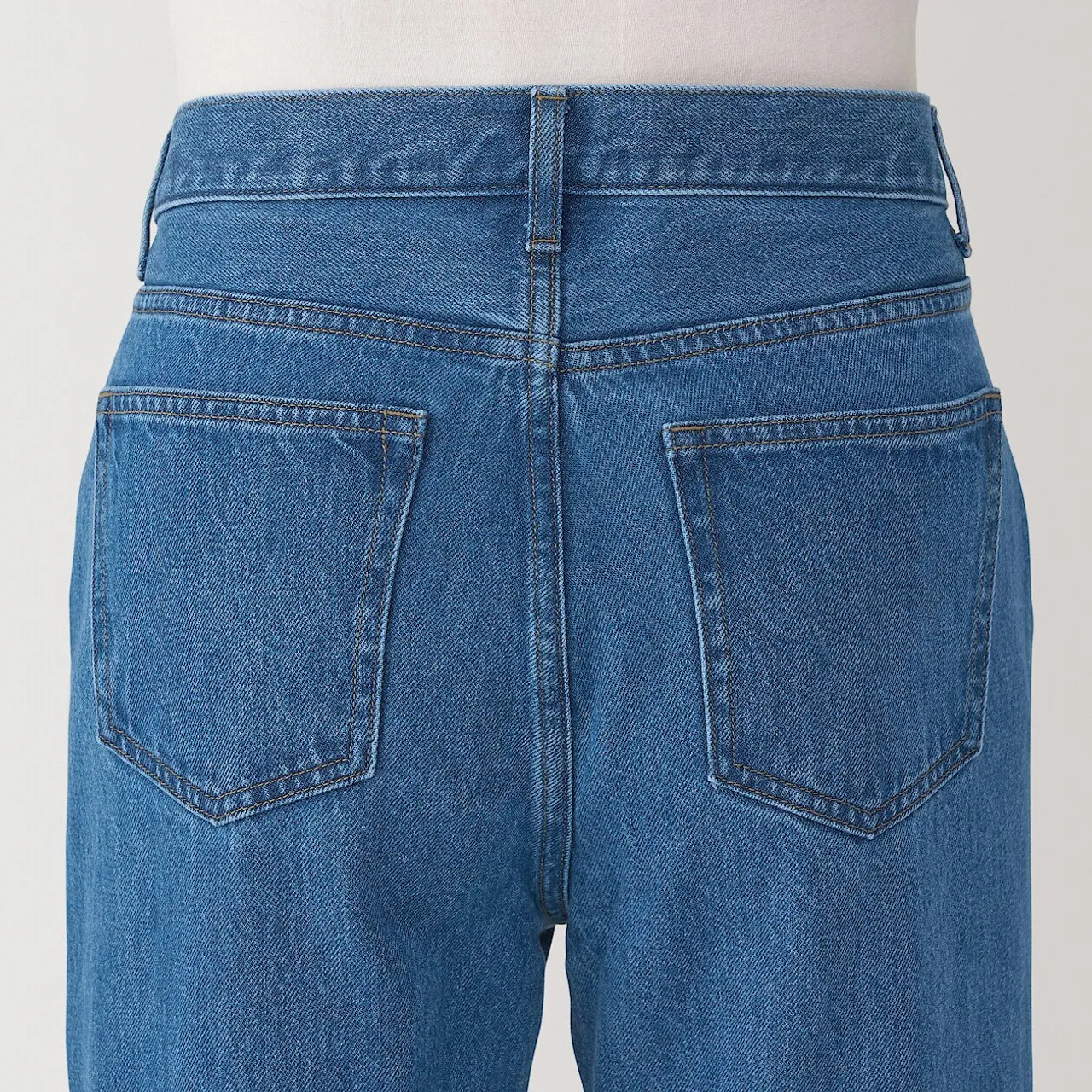 Jeans a Gamba Dritta in Misto Kapok per Uomo