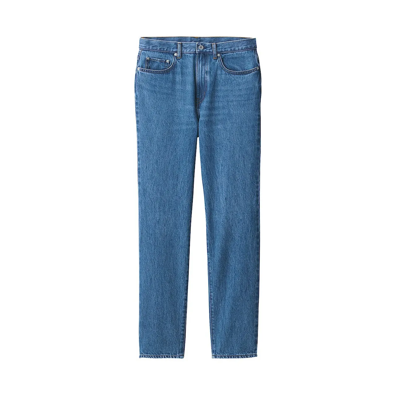 Jeans a Gamba Dritta in Misto Kapok per Uomo
