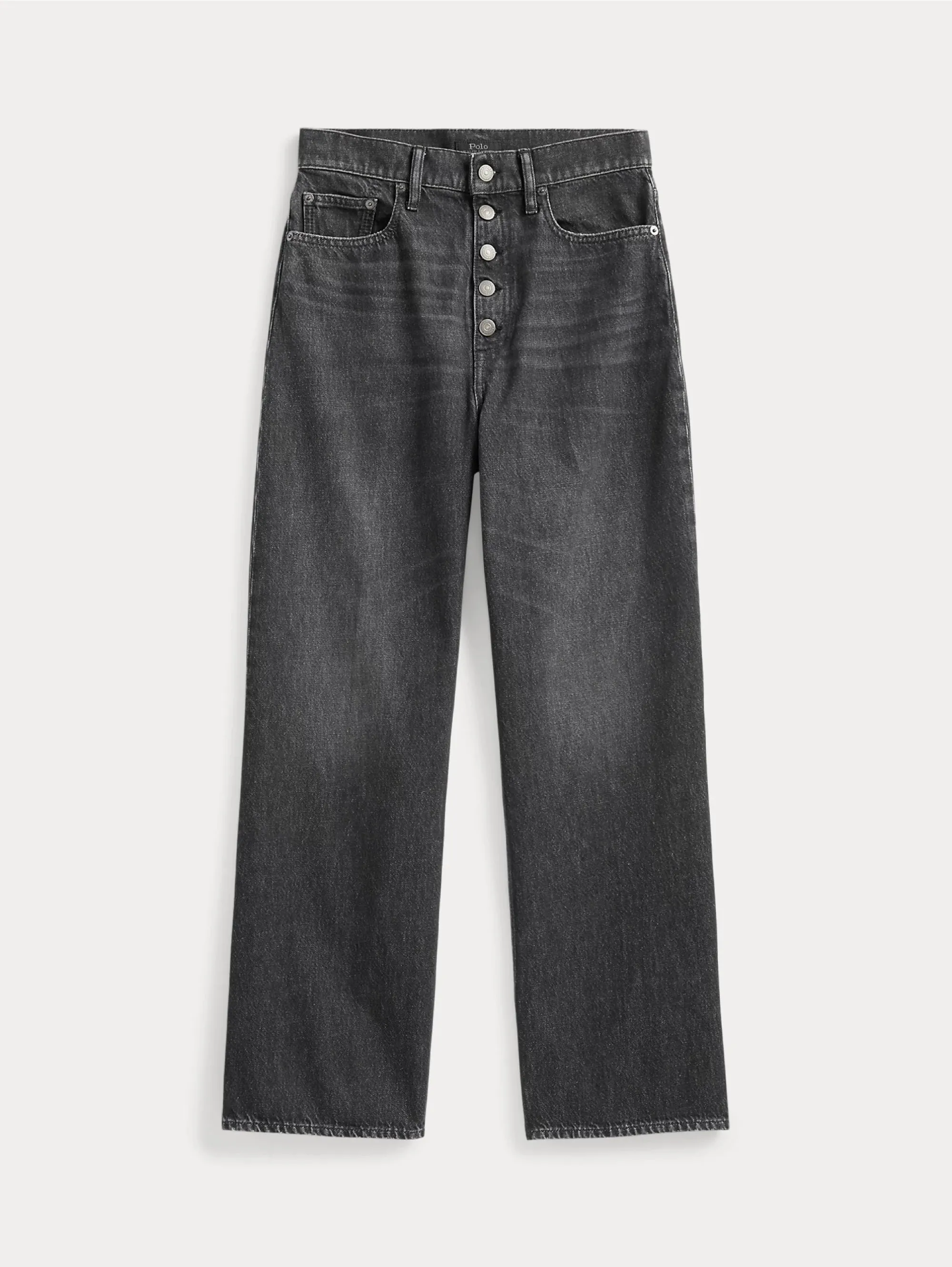 Jeans in Cotone Egiziano Cropped Grigio