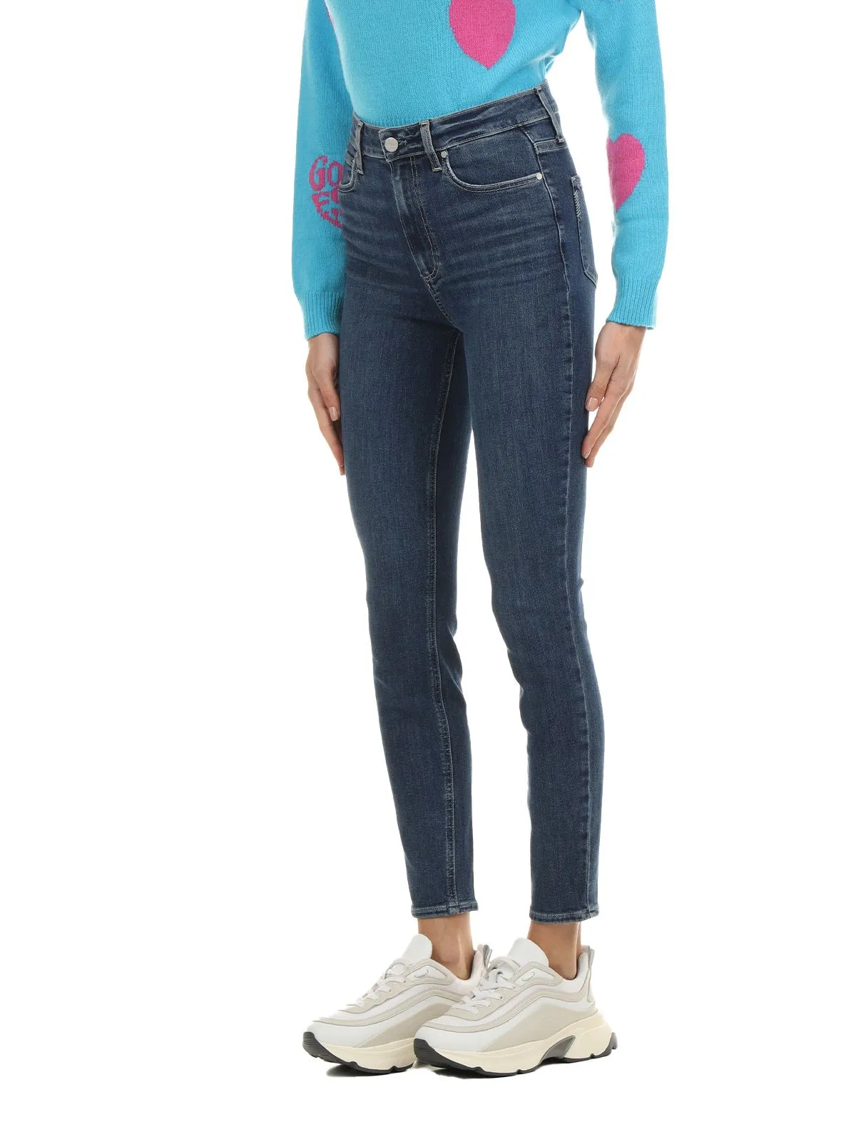 JEANS "MARGOT ANKLE" IN DENIM DI COTONE