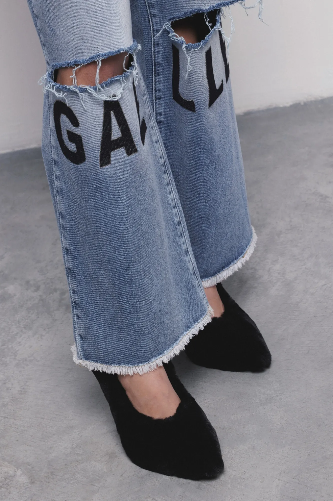 Jeans Straight Denim Blu - Gaëlle Paris