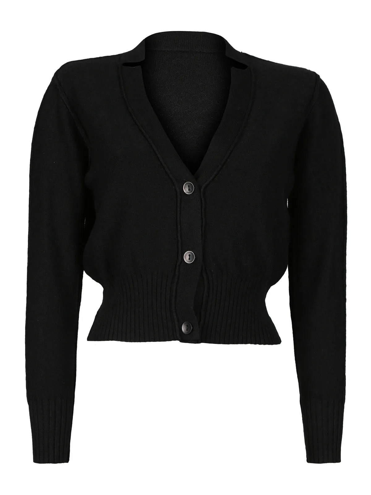 Jelisjelis Cardigan femme en maille avec boutons