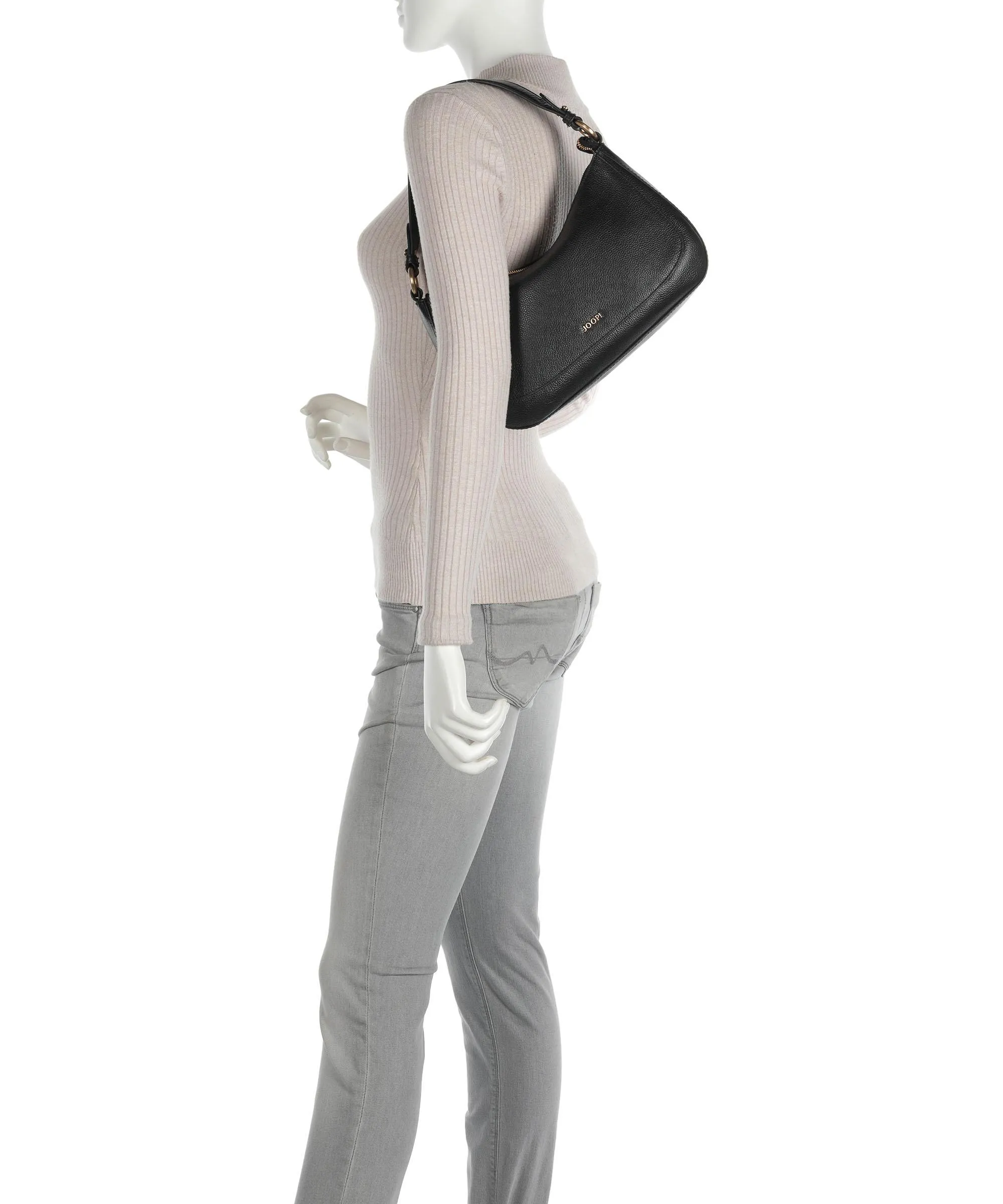  JOOP! Estate Loreen Borsa hobo pelle di vacchetta grana nero  