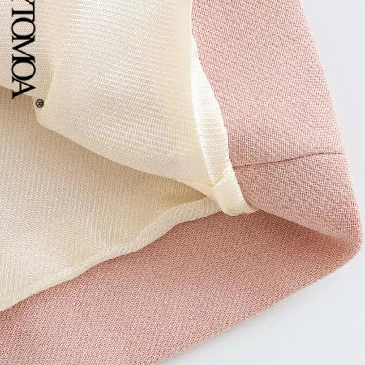 Kpytomoa Donna Moda Bottone frontale Abbigliamento da ufficio Blazer Cappotto Vintage Manica lunga Tasche con patta Capispalla f