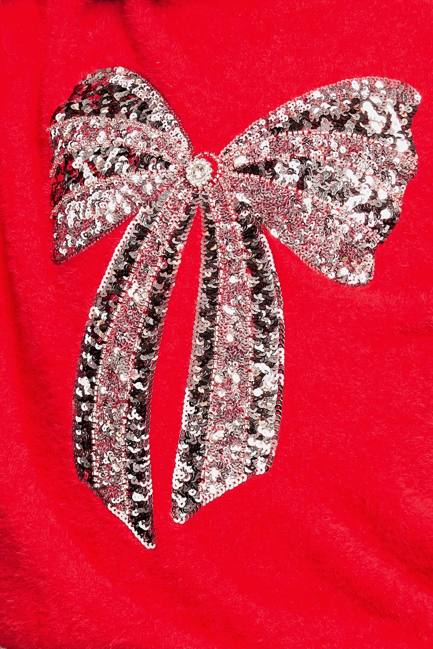 Lipsy Natale Maglione lavorato a maglia (5-16anno)    