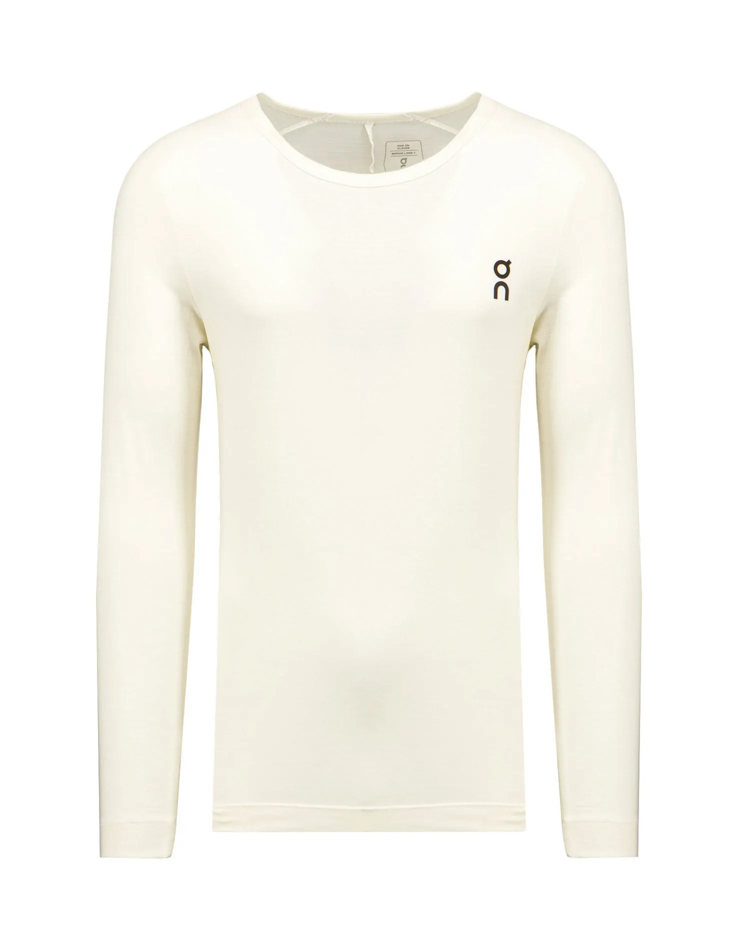 Maglietta a maniche lunghe da uomo On Running Merino Long-T 19301089-undyed-white