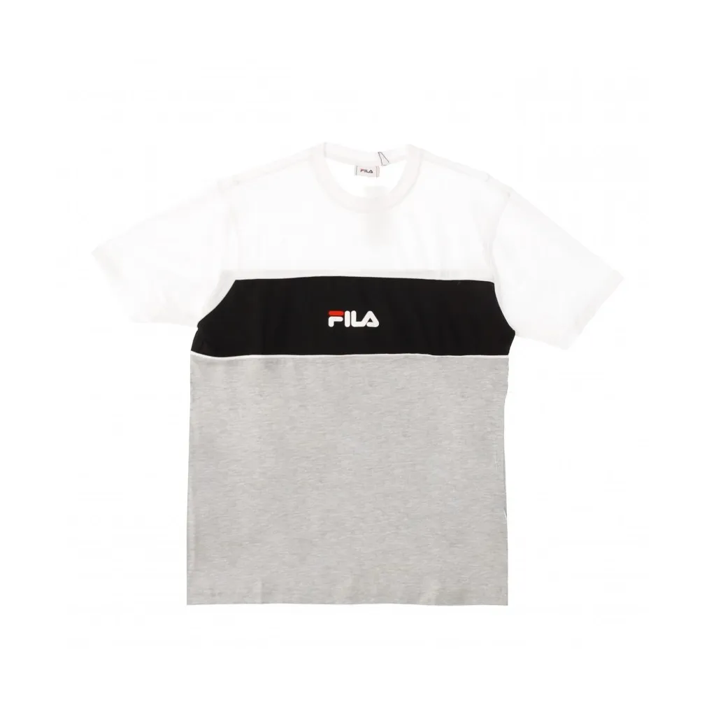 MAGLIETTA ANOKI BLOCKED TEE LIGHT GREY MELANGE BROS/BRIGHT WHITE/BLACK