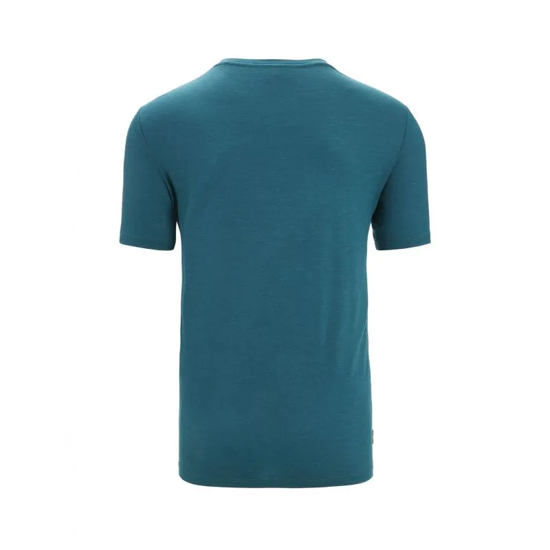 Maglietta Icebreaker Tech Lite II Cadence Paths (Green Glory) Uomo