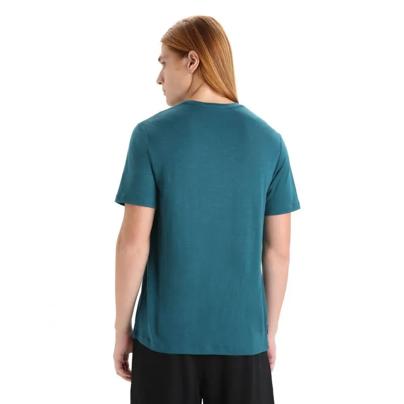 Maglietta Icebreaker Tech Lite II Cadence Paths (Green Glory) Uomo