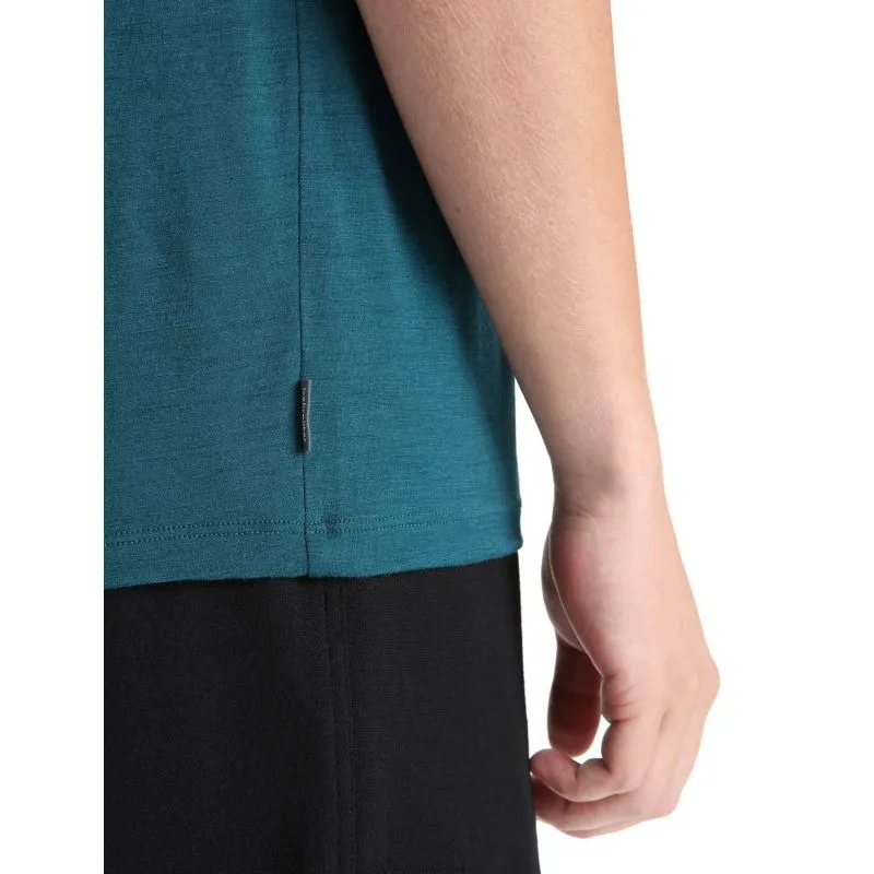 Maglietta Icebreaker Tech Lite II Cadence Paths (Green Glory) Uomo