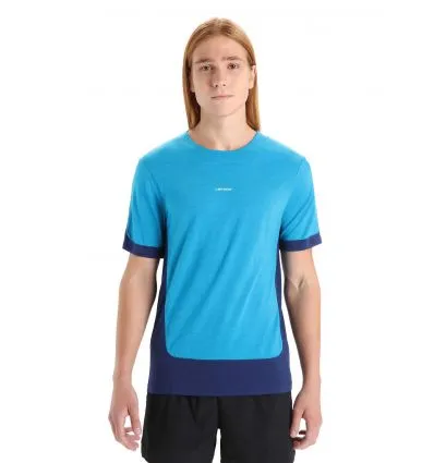 Maglietta Icebreaker Zoneknit (Geo Blue/Royal Navy) uomo