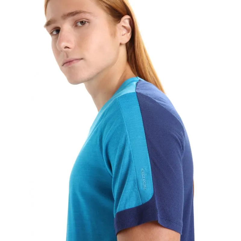 Maglietta Icebreaker Zoneknit (Geo Blue/Royal Navy) uomo