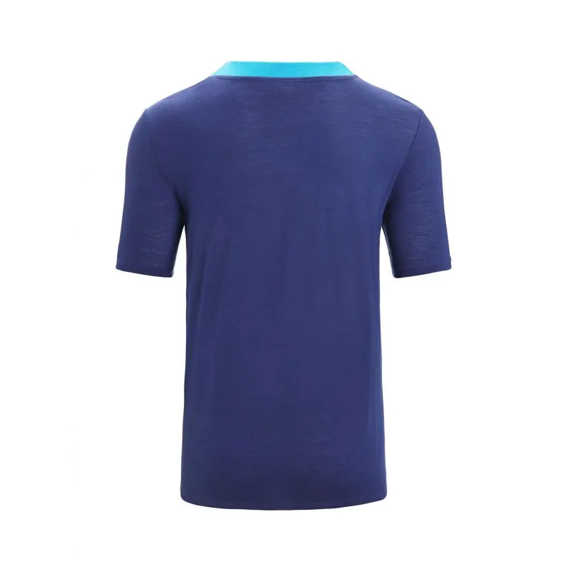 Maglietta Icebreaker Zoneknit (Geo Blue/Royal Navy) uomo