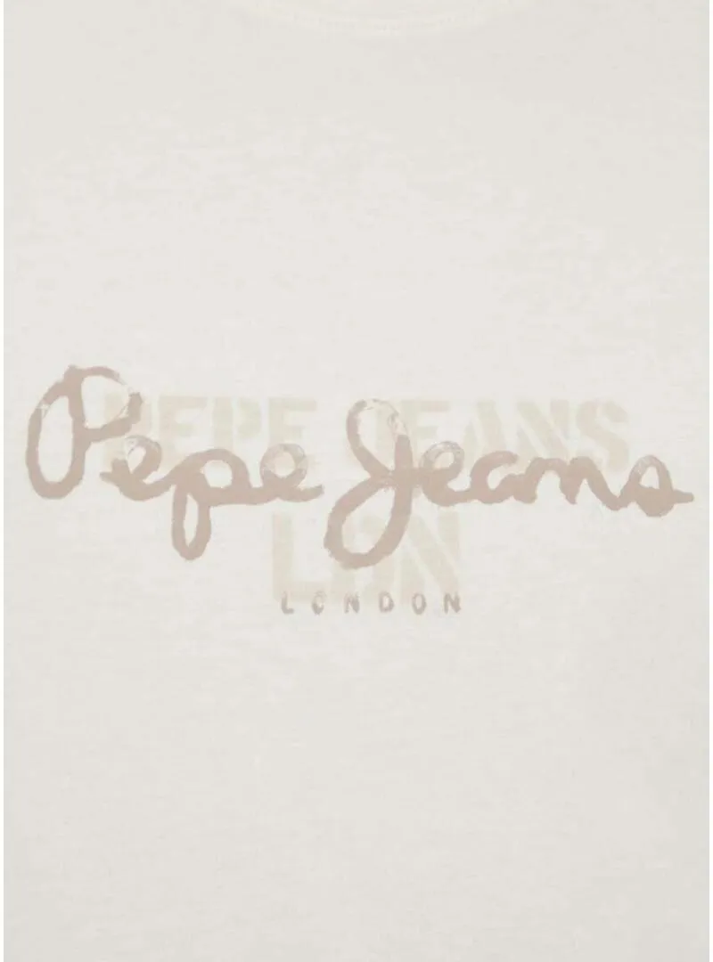 Maglietta Pepe Jeans Chris Bianca per Uomo