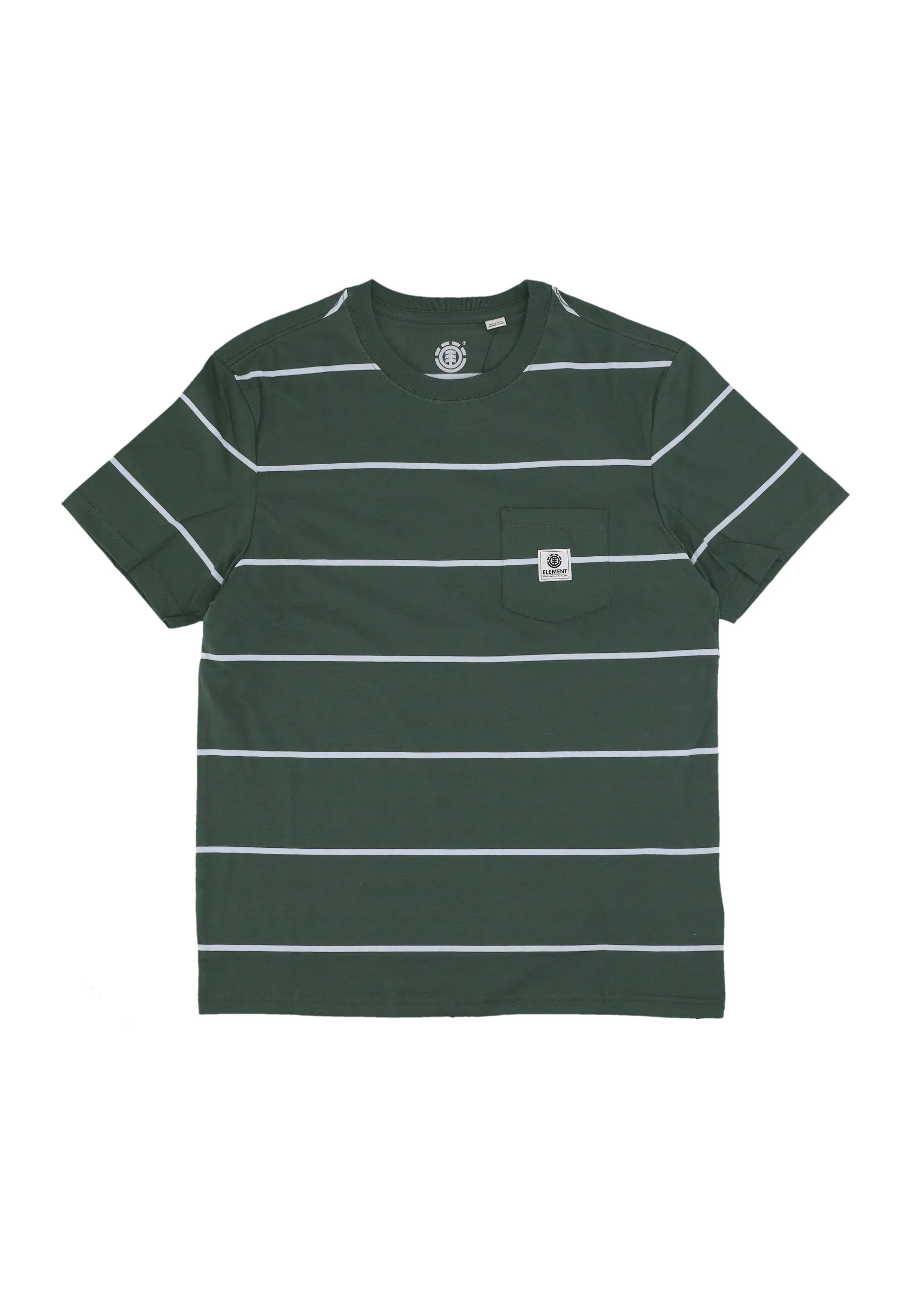 Maglietta Uomo Basic Pocket Label Tee Garden Topiary Stripes