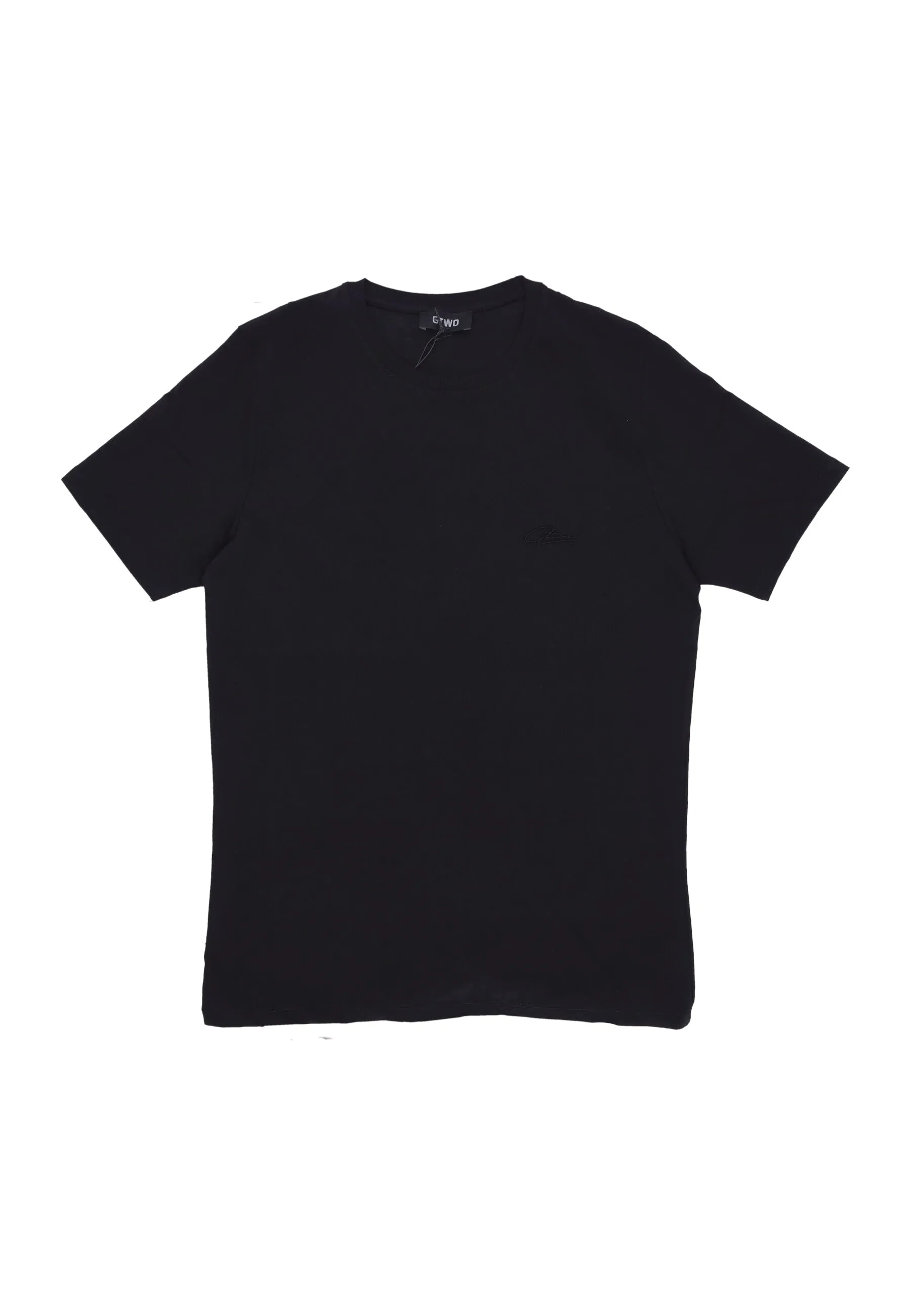 Maglietta Uomo Embroidered Logo Tee Black