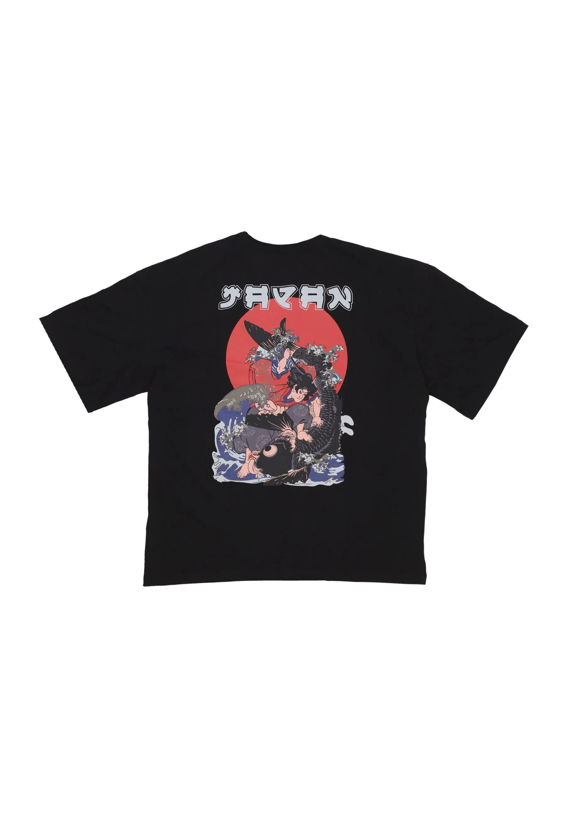 Maglietta Uomo Japan Wave Warrior Tee Black