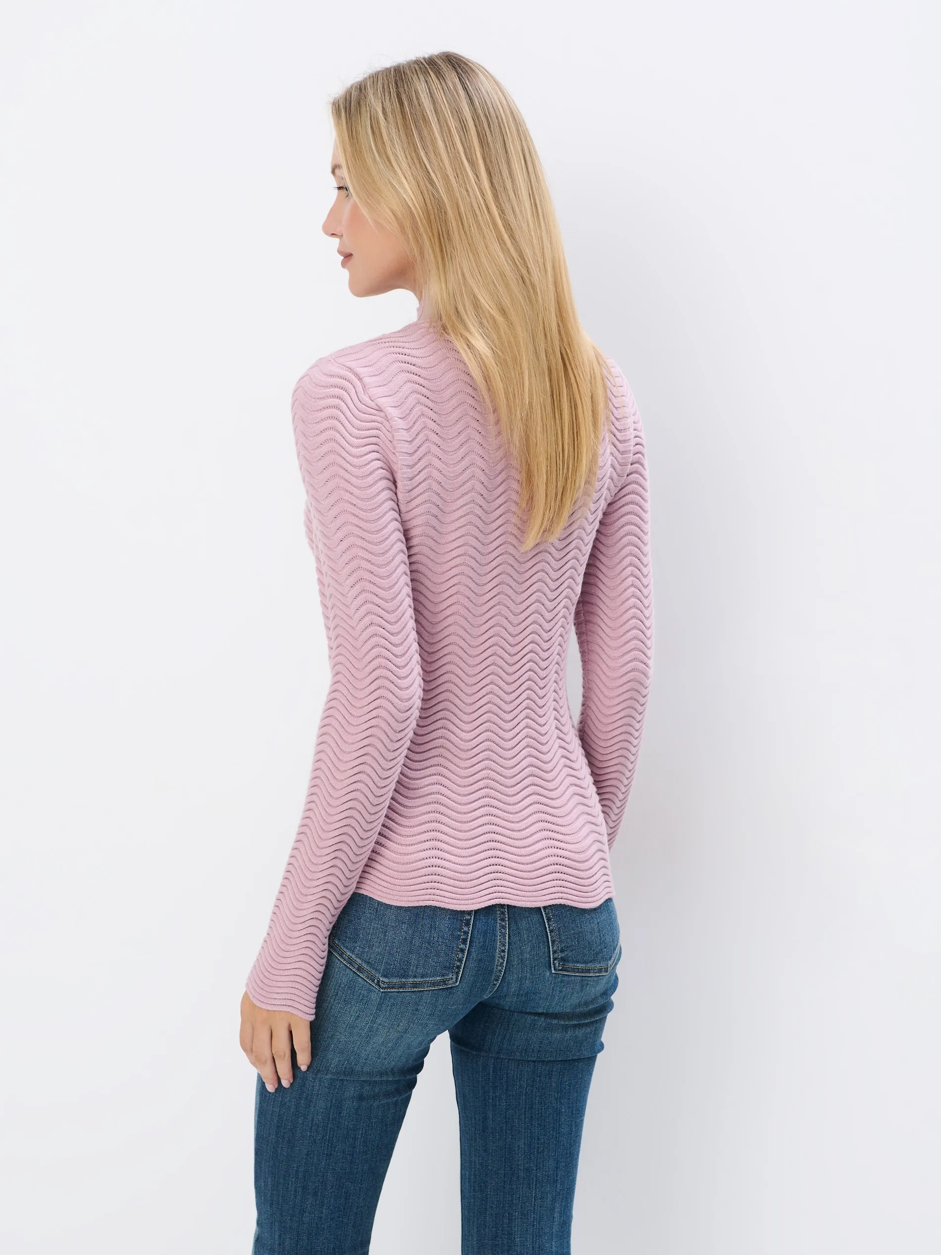 Maglione con collo rialzato