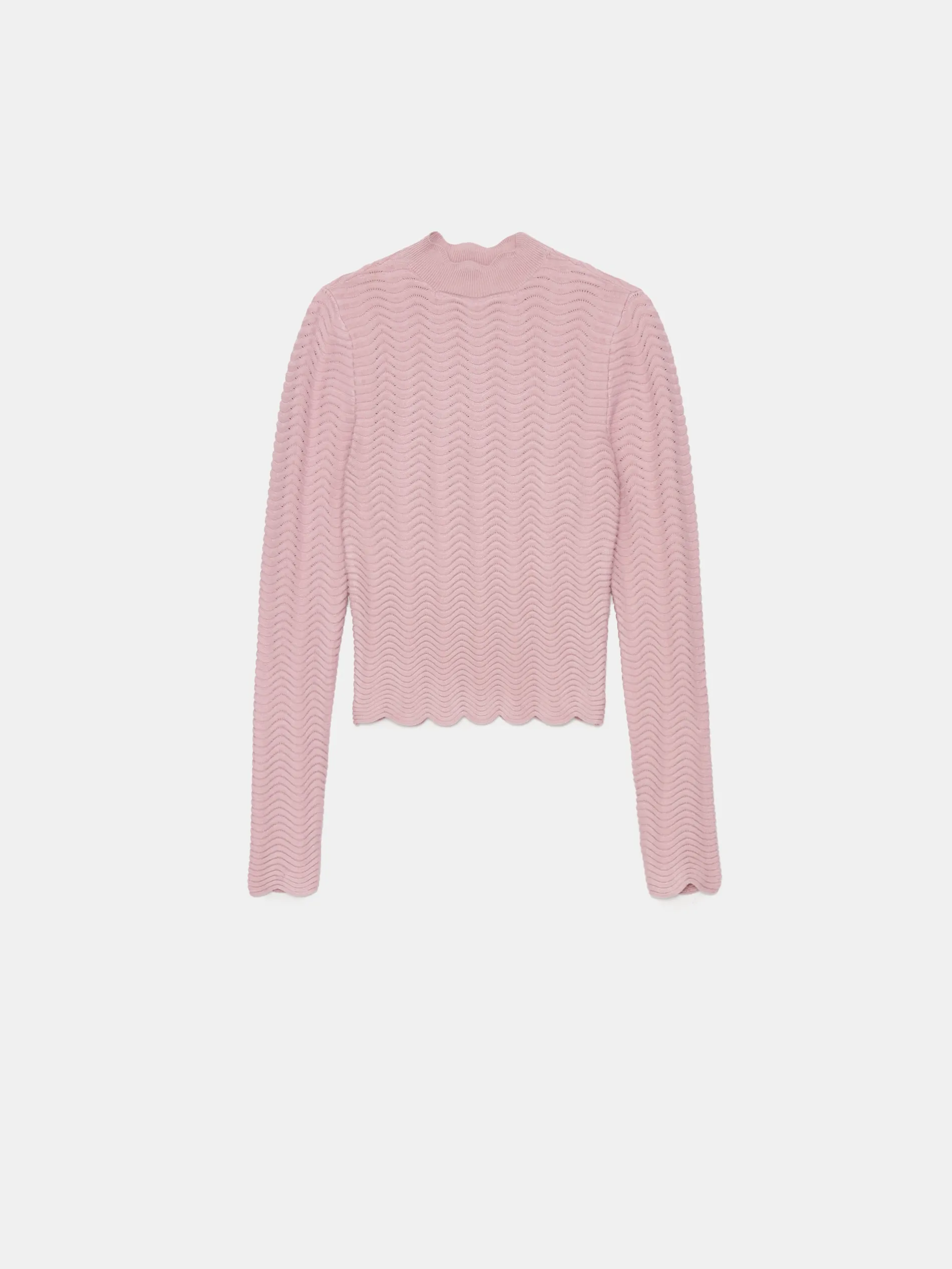 Maglione con collo rialzato
