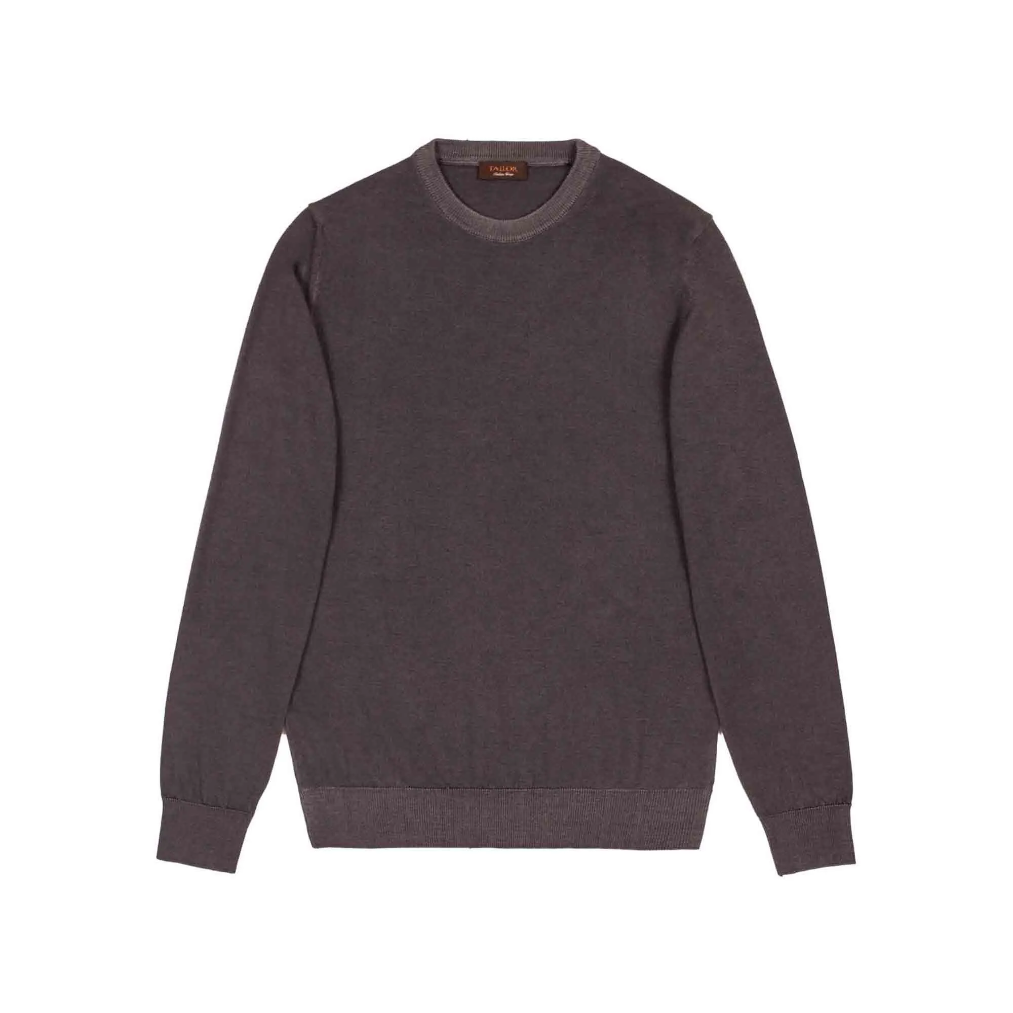 Maglione Girocollo Lana Grigio