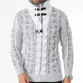Maglione grigio chiaro Amplified