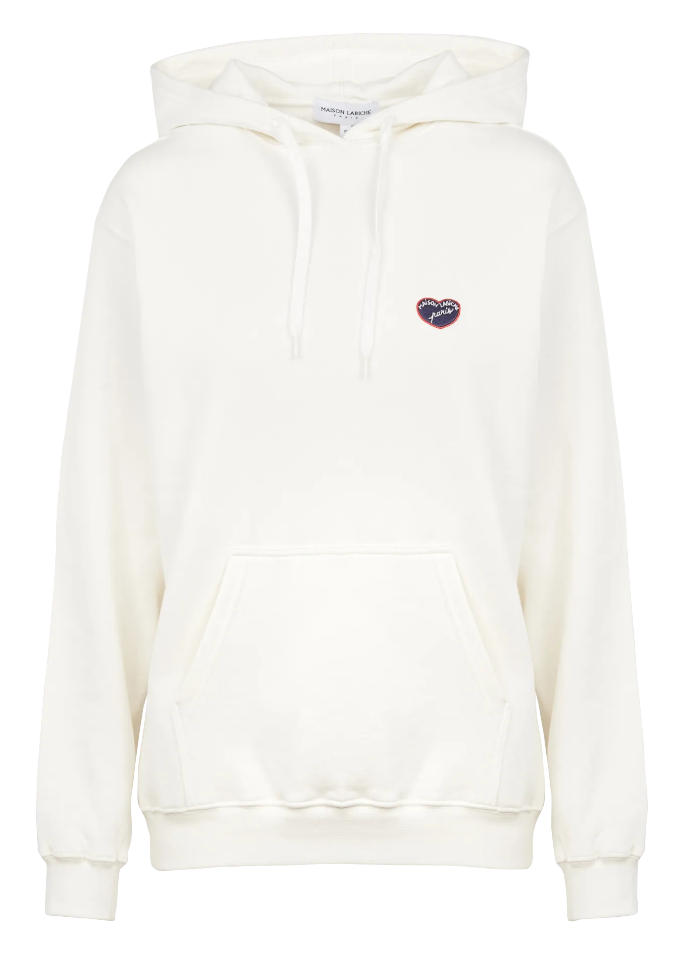  MAISON LABICHE   REAUMUR PATCH MLB PARIS - Felpa scollo tondo con inserto ricamato MAISON LABICHE Paris in misto cotone e lino 
