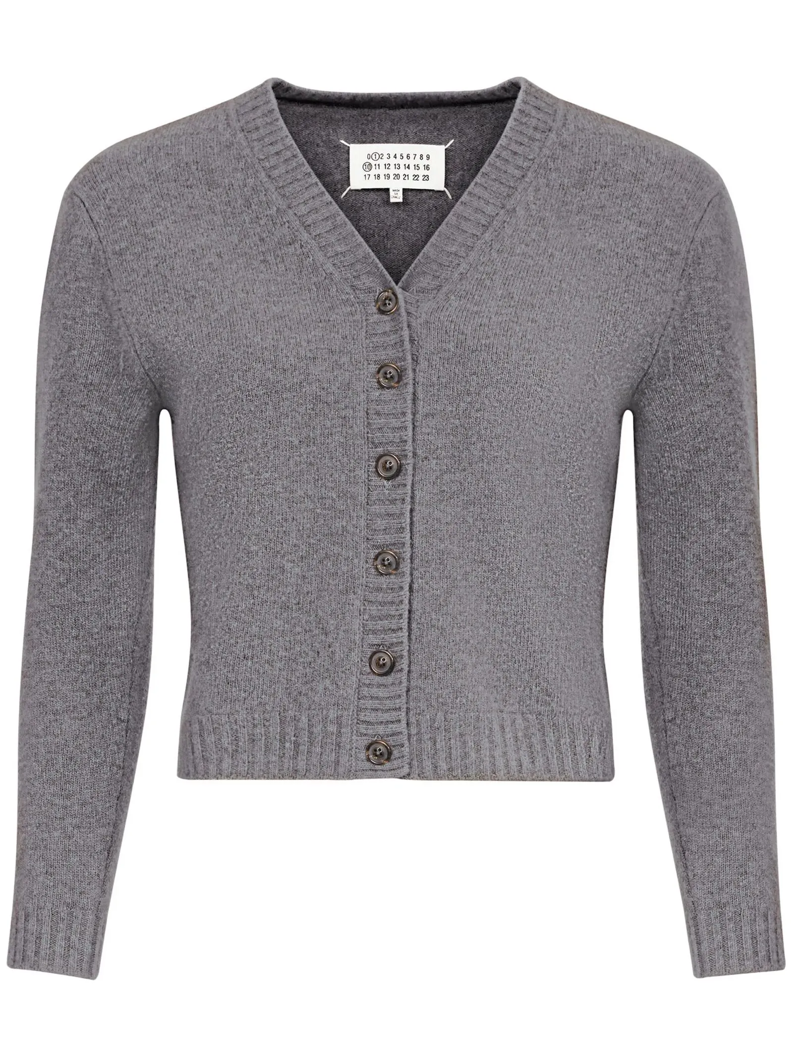 MAISON MARGIELA Abbigliamento,Maglieria Cardigan in lana grigio 