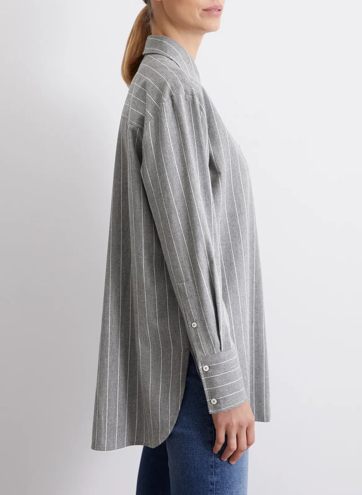  MARC O'POLO   Camicia ampia a righe in cotone biologico con colletto classico | Multicolore