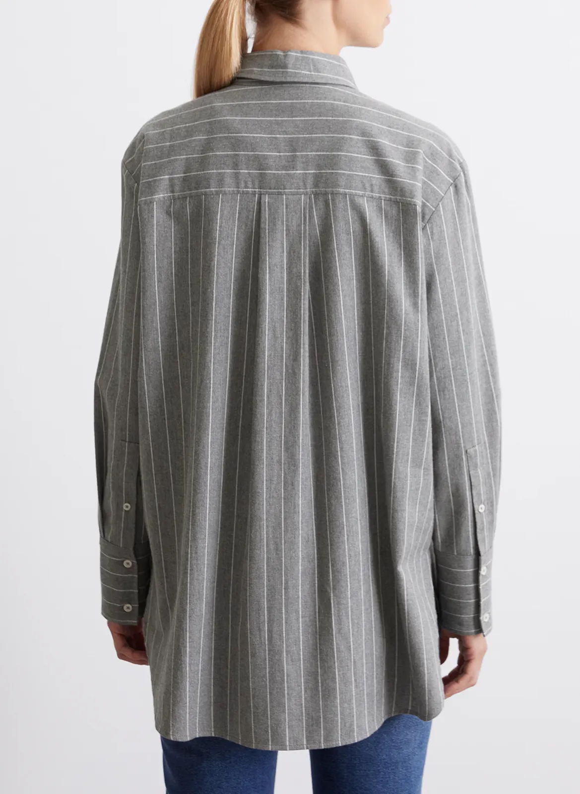  MARC O'POLO   Camicia ampia a righe in cotone biologico con colletto classico | Multicolore